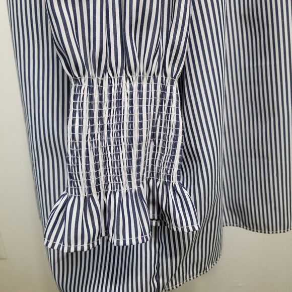 French Kiss Stripe Off the Shoulder Oversized Top M/L - Picture 7 of 12